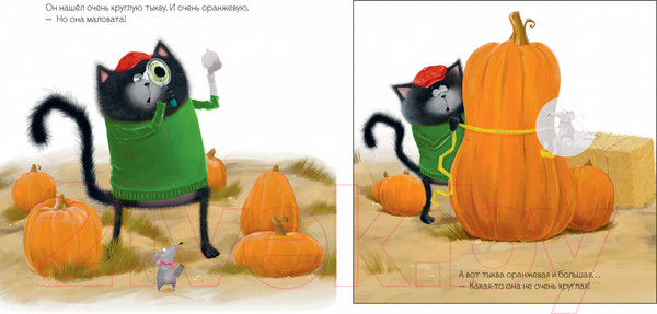 Изображение товара Развивающая книга CLEVER Книжки-картинки. Котенок Шмяк и большая тыква / 9785002114498 (Скоттон Р.)