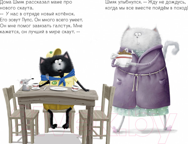 Изображение товара Книга CLEVER Котенок Шмяк - маленький скаут / 9785002115860 (Скоттон Р.)