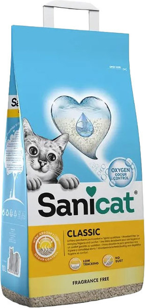 Изображение товара Наполнитель для туалета Sanicat Classic Unscented (5л)