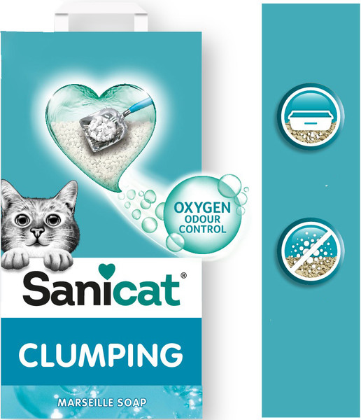 Изображение товара Наполнитель для туалета Sanicat Clumping Marseillе Soap (8л)