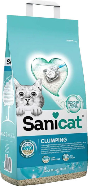 Изображение товара Наполнитель для туалета Sanicat Clumping Marseillе Soap (8л)