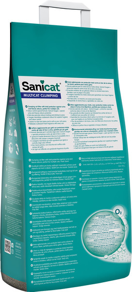 Изображение товара Наполнитель для туалета Sanicat Clumping Multicat (12л)