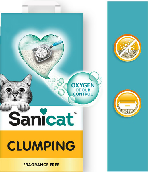 Изображение товара Наполнитель для туалета Sanicat Clumping Unscented (8л)