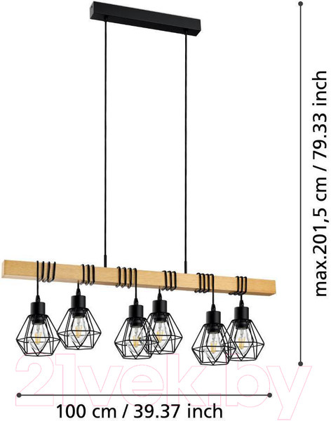 Изображение товара Люстра Eglo Townshend 44076