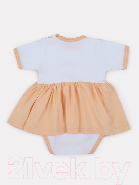 Изображение товара Платье для малышей Rant Rainbow С коротким рукавом / 7680 (Peach, 74р.)