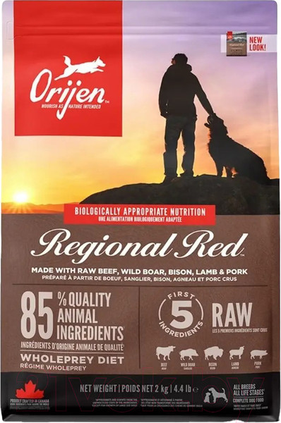 Изображение товара Сухой корм для собак Orijen Dog Regional Red (2кг)
