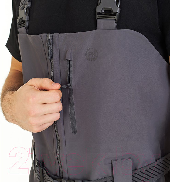 Изображение товара Полукомбинезон для охоты и рыбалки FHM Guard V2 (XL, серый)