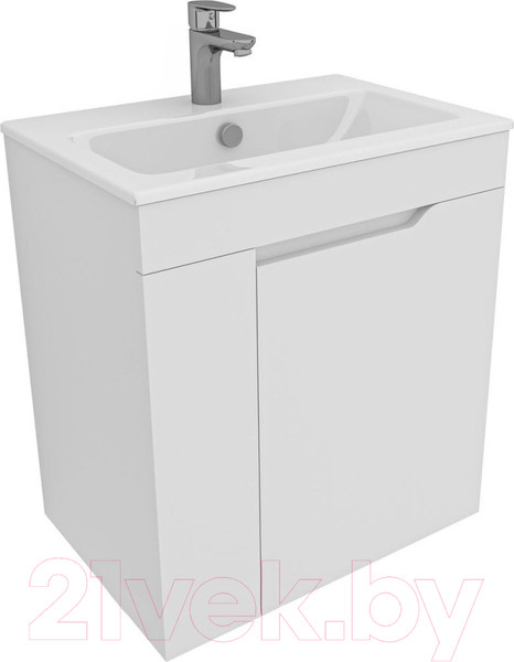 Изображение товара Тумба под умывальник Aquanet Практика 60 / 330453 (белый матовый)