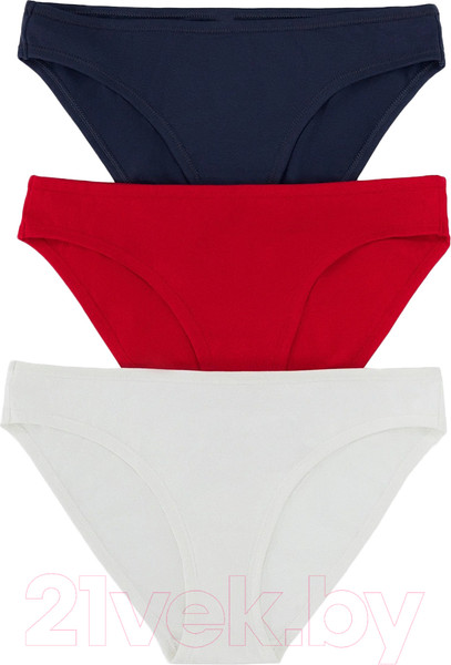 Изображение товара Комплект женских трусов Mark Formelle 412457-3 (р.102, сумрачно-белый-1)
