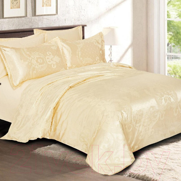 Изображение товара Комплект постельного белья Alleri Сатин Jacquard Premium евро max / СЖ-058