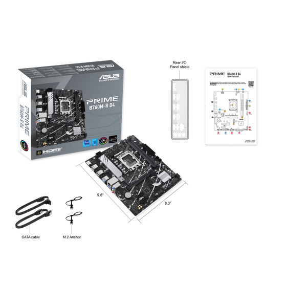 Изображение товара Материнская плата Asus Prime B760M-R D4