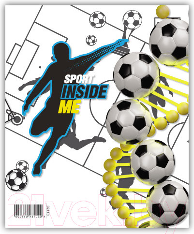 Изображение товара Набор обложек Erich Krause Sport DNA для тетрадей и дневников / 61120