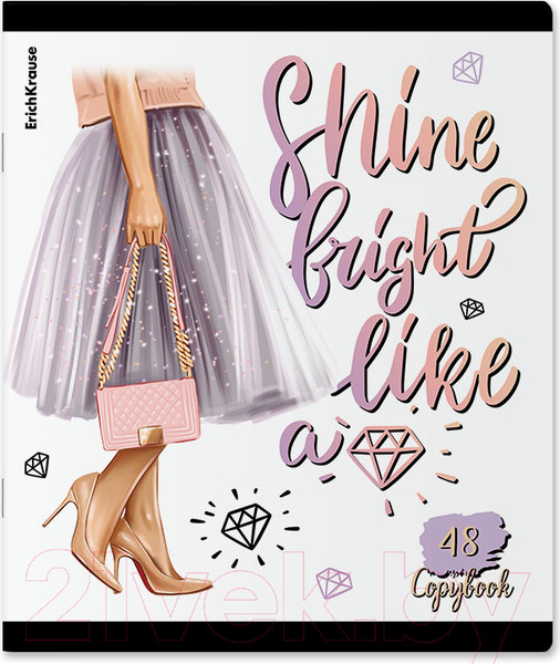 Изображение товара Тетрадь Erich Krause Fashion Girl / 60618 (48л, клетка)