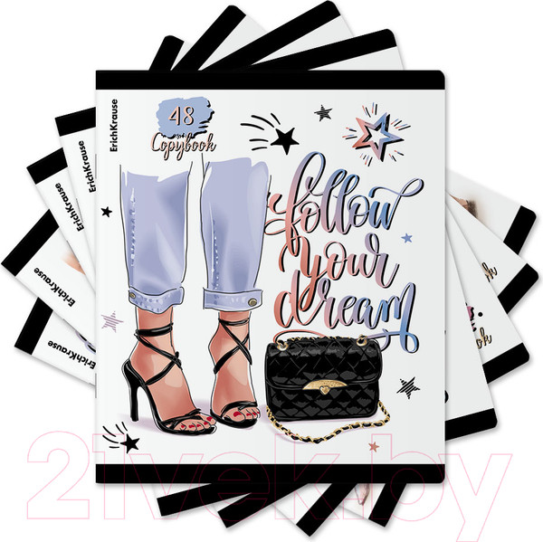 Изображение товара Тетрадь Erich Krause Fashion Girl / 60618 (48л, клетка)