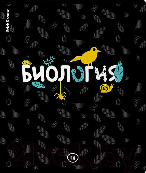 Изображение товара Тетрадь предметная Erich Krause Inscription Биология / 60664 (48л, клетка)