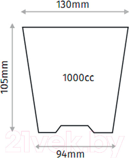 Изображение товара Набор горшков для рассады GreenTerra 13x10.5см (1л, 100шт)