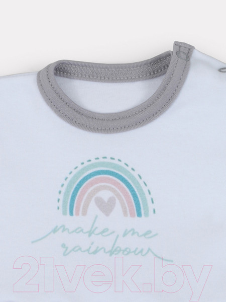 Изображение товара Платье для малышей Rant Rainbow С коротким рукавом / 7680 (Grey, 62р.)