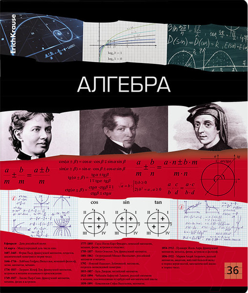 Изображение товара Тетрадь предметная Erich Krause Timeline Алгебра / 60648 (36л, клетка)
