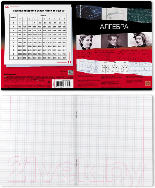 Изображение товара Тетрадь предметная Erich Krause Timeline Алгебра / 60648 (36л, клетка)