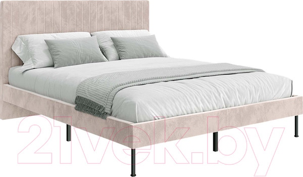 Изображение товара Полуторная кровать НК Мебель Novel 140x200 / 26011201 (велюр бежевый)