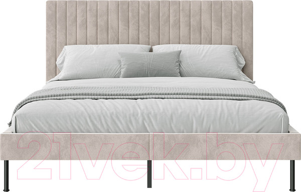 Изображение товара Полуторная кровать НК Мебель Novel 140x200 / 26011201 (велюр бежевый)