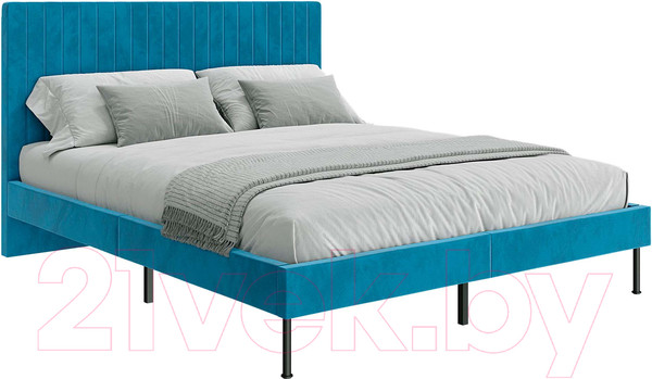 Изображение товара Полуторная кровать НК Мебель Novel 140x200 / 26011202 (велюр бирюзовый)