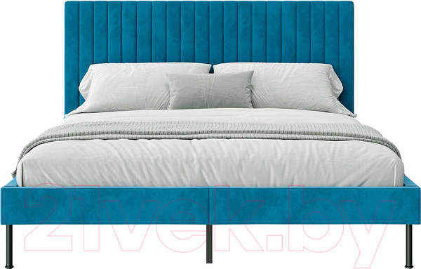 Изображение товара Полуторная кровать НК Мебель Novel 140x200 / 26011202 (велюр бирюзовый)