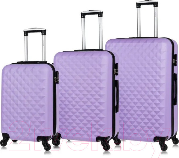 Изображение товара Чемодан на колесах L'case Phatthaya BCP-1202 (M, лиловый)