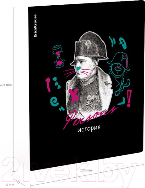 Изображение товара Тетрадь предметная Erich Krause Persons История / 59500 (48л, клетка)