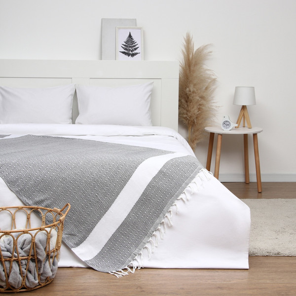 Изображение товара Плед Этель East 100x180 / 10398561 (светло-серый)