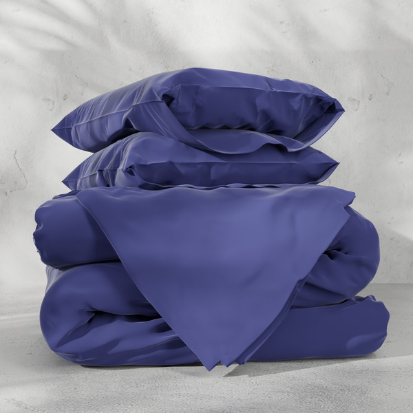 Изображение товара Комплект постельного белья Этель Tencel Евро / 10655069 (синий)