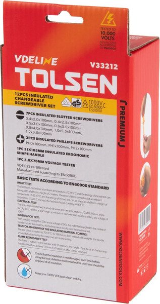 Изображение товара Набор отверток Tolsen TTV33212