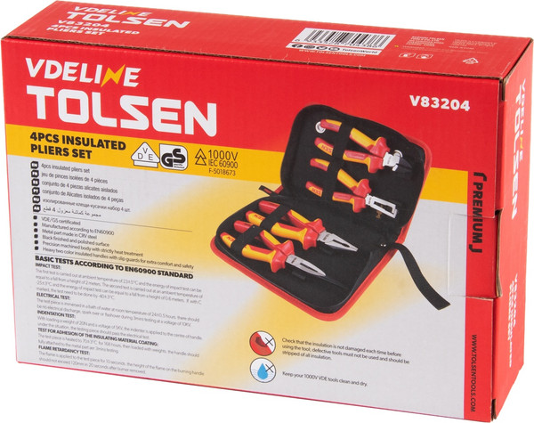 Изображение товара Набор губцевого инструмента Tolsen TTV83204