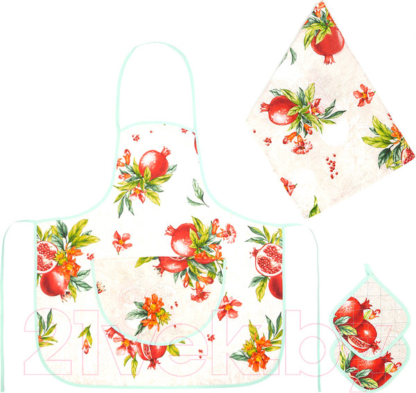 Изображение товара Набор кухонного текстиля АртПостель №3 Вкус граната