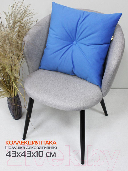 Изображение товара Подушка декоративная MATEX Itaka Line / 60-666 (светло-синий)