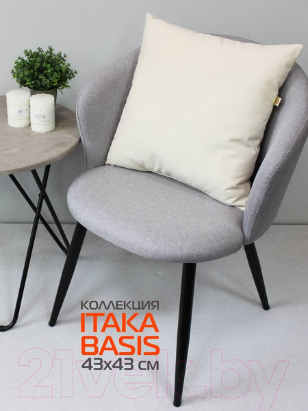 Изображение товара Подушка декоративная MATEX Itaka Basis / 63-872 (молочный)