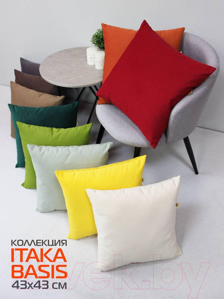 Изображение товара Подушка декоративная MATEX Itaka Basis / 63-902 (оливковый)