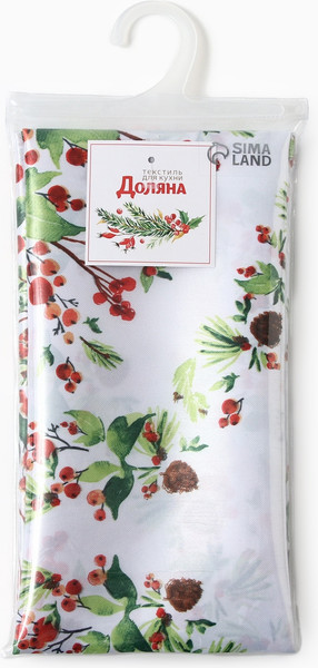Изображение товара Дорожка на стол Доляна Хвойный узор 40x145 / 10643132
