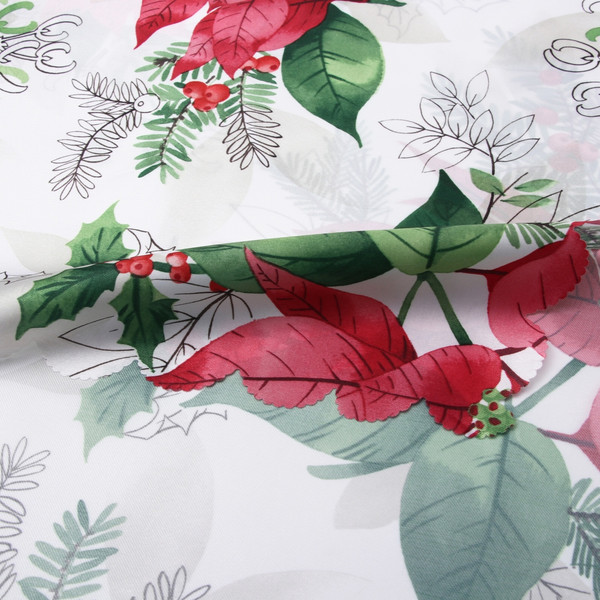 Изображение товара Дорожка на стол Доляна Рождественский букет 40x145 / 10643135