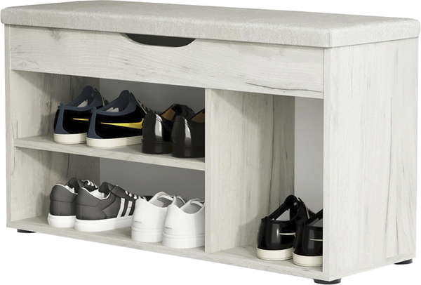 Изображение товара Тумба в прихожую Артём-Мебель Норд СН 122.08 (дуб крафт белый)