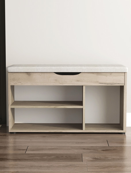 Изображение товара Тумба в прихожую Артём-Мебель Норд СН 122.08 (дуб крафт серый)