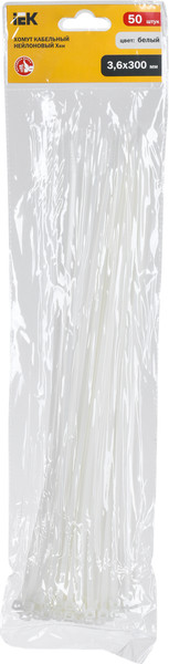 Изображение товара Стяжка для кабеля IEK UHH20-D036-300-050 (50шт)