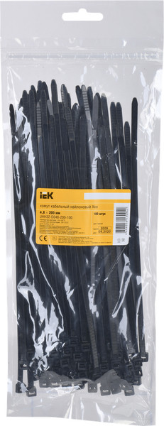 Изображение товара Стяжка для кабеля IEK UHH32-D048-200-100 (100шт)