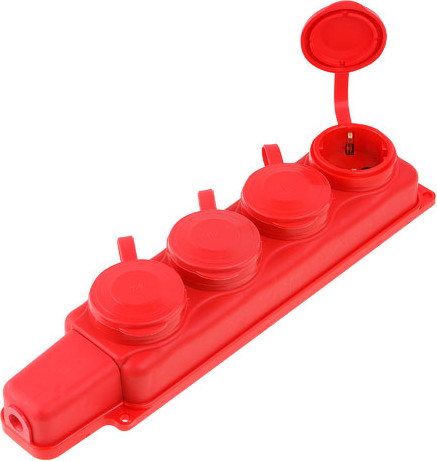 Изображение товара Розетка штепсельная Юпитер JP7601-12 (красный)