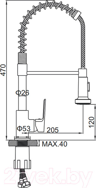 Изображение товара Смеситель Ledeme L4080Y