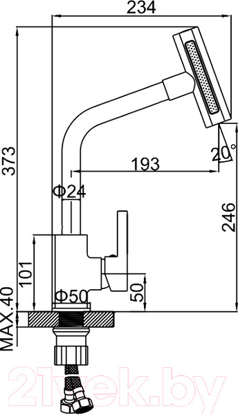 Изображение товара Смеситель Ledeme L4099B-4