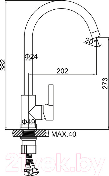 Изображение товара Смеситель Ledeme L4299D