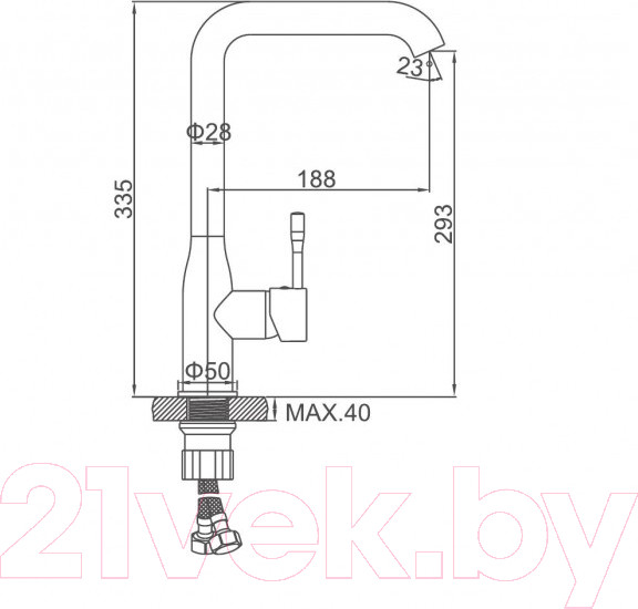 Изображение товара Смеситель Ledeme L4698D