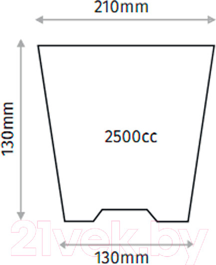 Изображение товара Набор вазонов GreenTerra С подвесом 21/13см 2.5л (5шт, терракотовый)