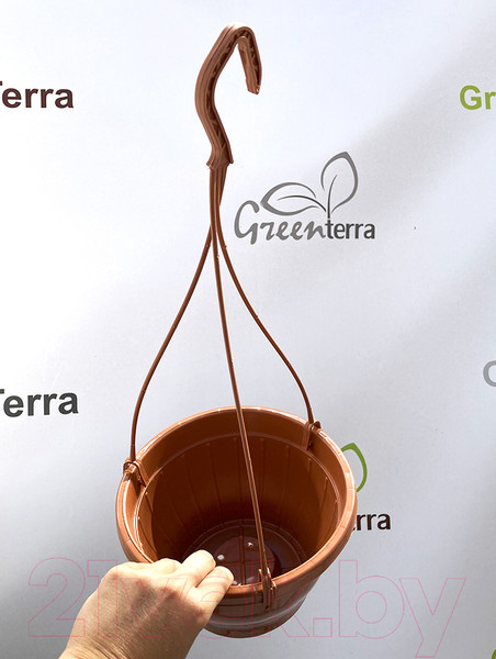 Изображение товара Набор вазонов GreenTerra С подвесом 21/13см 2.5л (5шт, терракотовый)